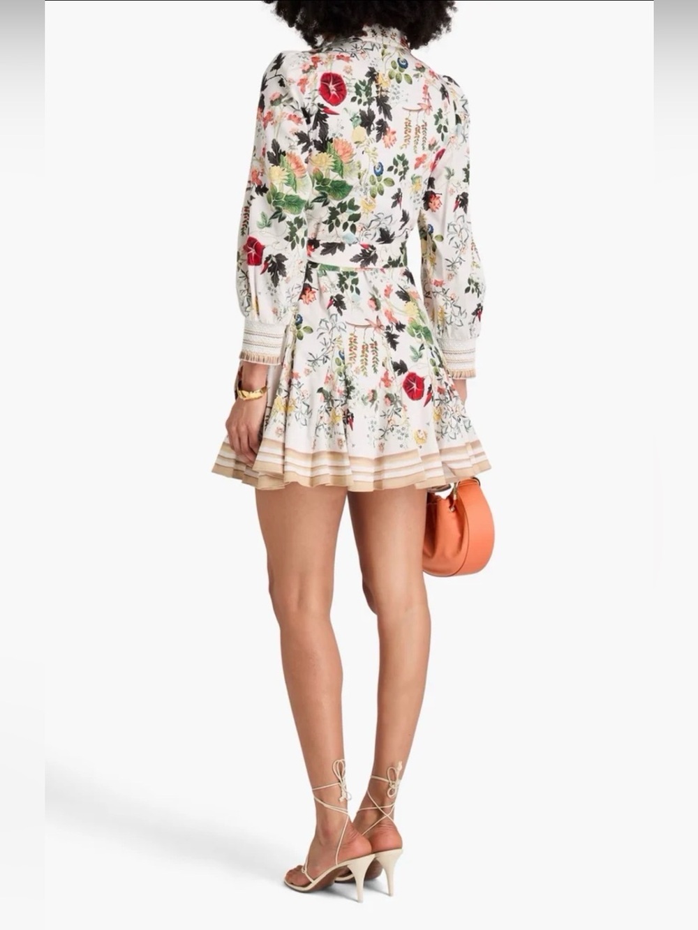 Alice + Olivia Alisa Wrap Godet A-Line Mini Dress. Size 6 - Picture 4 of 14